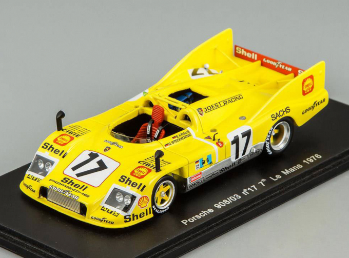 PORSCHE 908/03 #17 7th E. Kraus - G. Steckoenig, yellow LM (1976), yellow