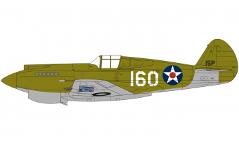 Сборная модель Американский истребитель Curtiss P-40B Warhawk