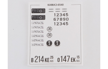 Сборная модель Камский 6540 8x4 самосвал