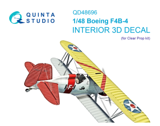 3D Декаль интерьера кабины Boeing F4B-4 (Clear Prop)