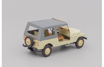 JEEP CJ-6, beige / silver