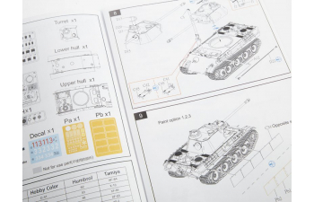 Сборная модель Танк Panther Ausf.G (металлический ствол)