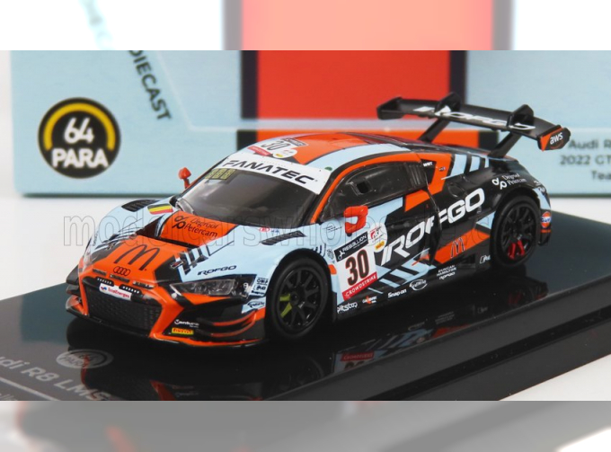 AUDI R8 Lms Evo Ii Team Wrt №30 Gtwc Europe (2022), Light Blue Orange