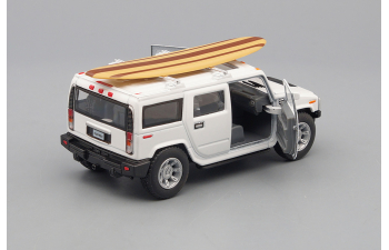 HUMMER H2 SUV Surfboard (2005), white