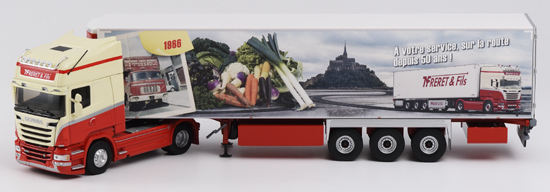 SCANIA R560 STREAMLINE TOPLINE c полуприцепом-рефрижератором "FRERET" 2017