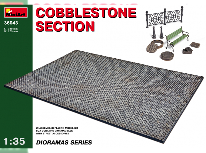 Сборная модель Наборы для диорам COBBLESTONE SECTION