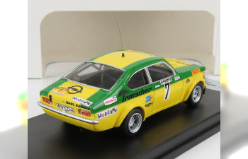 OPEL Kadett Gt/e (night Version) №7 Winner Rally Hessen (1976) W.Smolej - C.Geistdorfer, Yellow Green