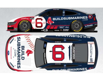 Ford Mustang #6 Brad Keselowski *BuildSubmarines.com/Red Sox* white/red/blue 2025