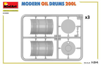 Сборная модель современные нефтяные бочки 200л / Modern Oil Drums 200l