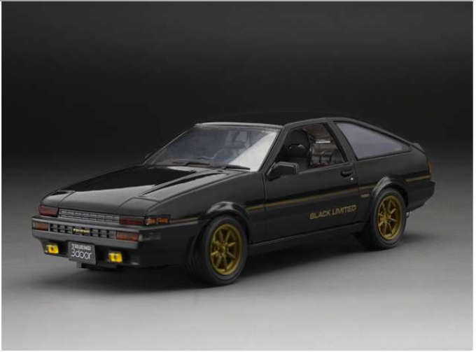 TOYOTA Sprinter Trueno (AE86) (1986), black/gold