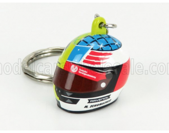 SCHUBERTH HELMET F1  Portachiavi Casco - Keyring Helmet Mild Seven Benetton B194 Ford N 5 Demonstration Run Belgium Spa Gp (2017) Mick Schumacher, Yellow Green Red Black Blue