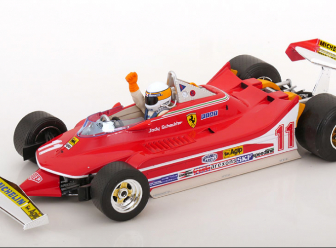 FERRARI F1 312t4 №11 Winner Gp Monza Jody Scheckter (with Pilot Figure) (1979) World Champion, Red