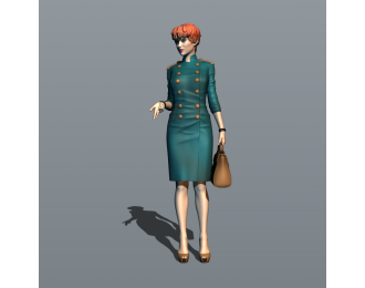 Фигурка Светская львица 4, окрашенная