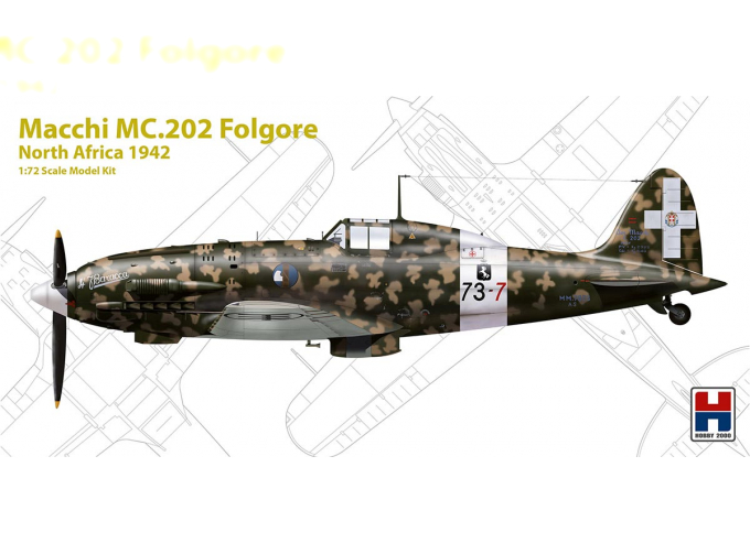 Сборная модель Самолет MACCHI MC.202 NORTH AFRICAN CAMPAIGN