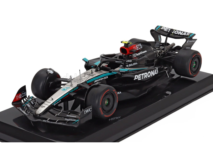 MERCEDES-BENZ GP F1  W15 Eq Performance Team Amg Petronas Motorsport №44 Season (2024) Lewis Hamilton - Blister Box, Black Silver Green