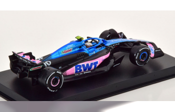 RENAULT F1 A523 Team Bwt Alpine F1 N10 Season (2023) Pierre Gasly - Con Pilota E Vetrina - With Pilot And Showcase, Blue Black Pink