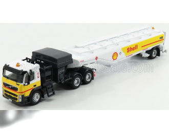 VOLVO Fh12 3-assi Tanker Truck Shell (2008), White Yellow