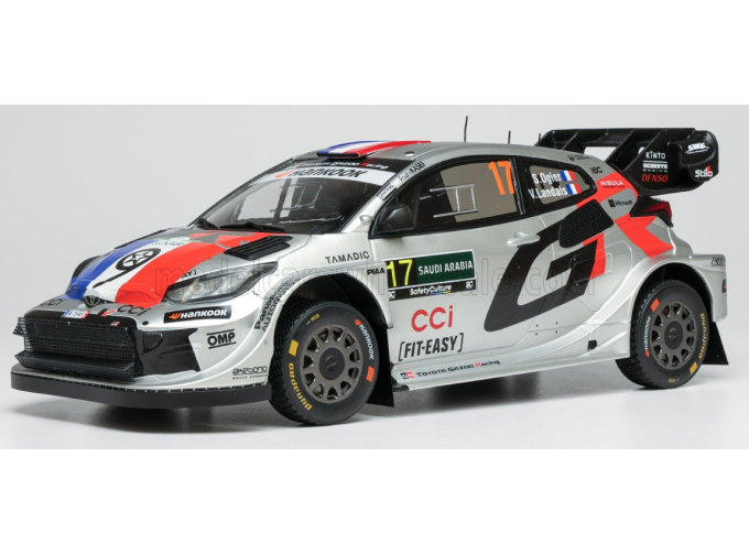 TOYOTA GR YARIS RALLY1 TEAM TOYOTA GAZOO RACING №17 3rd RALLY SAUDI ARABIA WORLD CHAMPION (2025) SEBASTIAN OGIER - VINCENT LANDAIS