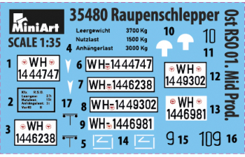 Сборная модель STEYR Гусеничный тягач «Восток» / Rso/01 