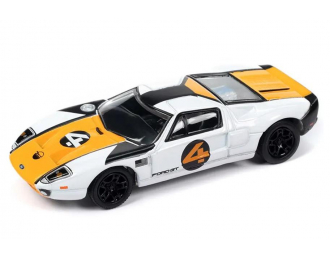 FORD GT №4 (2005), white/yellow/black