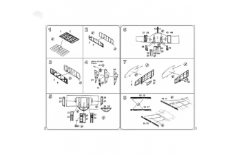 Фототравление для He 111 H-3 wheel well set for ICM model