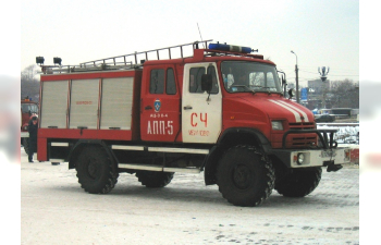 Сборная модель Пожарный автомобиль АЦ-0,8-4 на базе ЗИL-432732