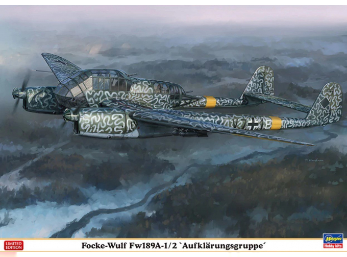 Сборная модель Немецкий разведчик Focke-Wulf Fw 189 A-1 / 2 Uhu "Aufklarungsgruppe"