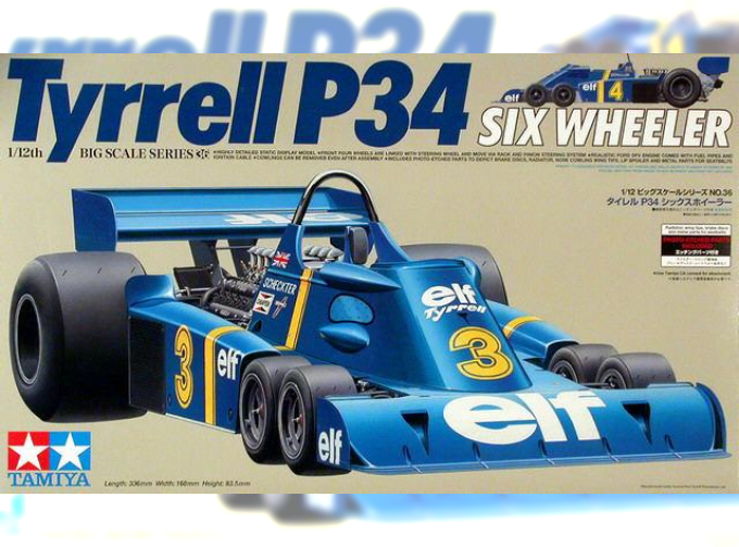 Сборная модель Tyrrell P-34 w/Photo Etched Parts