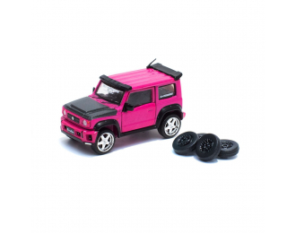 SUZUKI Jimny LHD (2018) LB Works, glitter dark pink