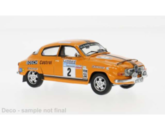 SAAB 96 V4 #2 S.Blomqvist/H.Sylvan RAC Rally (1974), orange