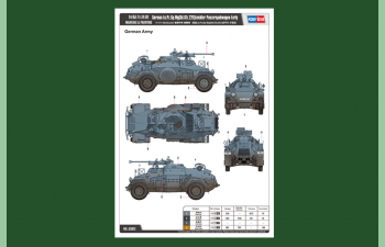 Сборная модель Бронеавтомобиль German Le.Pz.Sp.Wg Sd.Kfz.221 Leichter Panzerspahwagen-Early