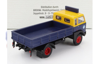 FIAT 642 Truck Pianale Frans Maas 1962, Blue Yellow