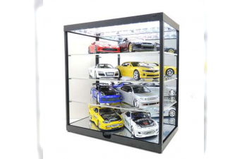 VITRINE für 8 Modelle, black