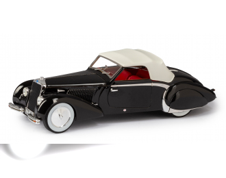 DELAGE D6-70 cabriolet top up (1939), black