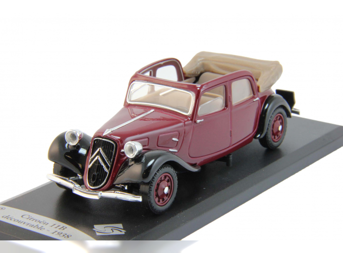 CITROEN 11B Decouvrable (1938), cherry / black