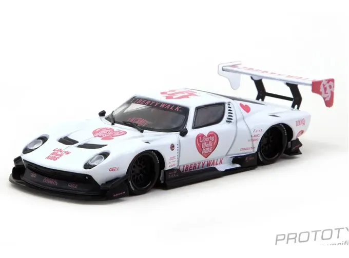 LAMBORGHINI Miura LB-Silhouette Works Kids (2026), white / pink