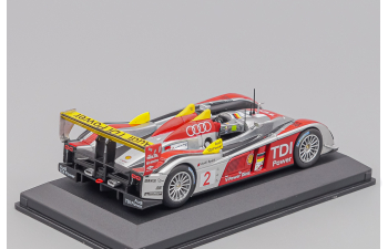 AUDI R10 Tdi 5.5l Turbo V12 Team Audi Sport North America №2 Winner 24h Le Mans (2008) Rinaldo Capello - Tom Kristensen - Allan Mcnish, Silver Red Yellow