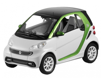 SMART ForTwo Coupe Electric Drive C451 (2014), white / green