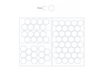 Маска окрасочная шестиугольники, размер L, 7 мм