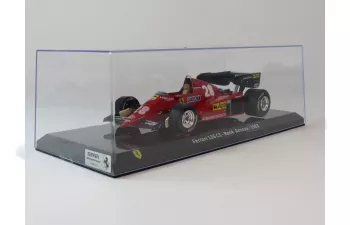 FERRARI F1 126c3 №28 Season (1983) Rene Arnoux - Con Vetrina - With Showcase, Red