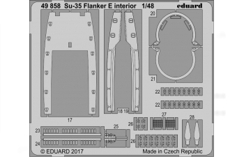 Фототравление для Су-35 Flanker E интерьер