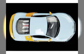 AUDI R8 GT тюнинг„Gulf“ (2010), light blue/Orange