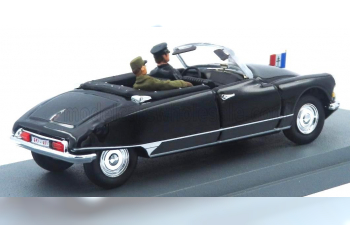 CITROEN Ds19 Cabriolet Personal Car General Charles De Gaulle (1959), Black