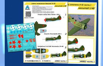 Декаль для самолетов И-16 (часть 1)