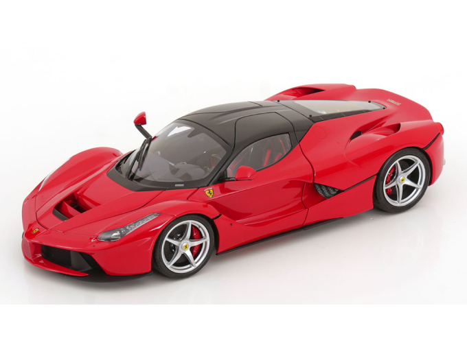 FERRARI Laferrari (2013) - Silver Rims, Rosso Corsa 322 - Red