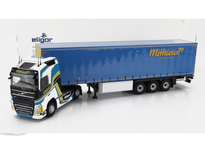 VOLVO Fh4 500 Truck Telonato Mitheux Transports (2020), White Light Blue