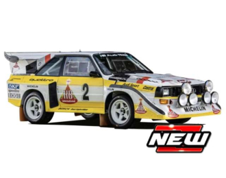 Audi Sport Quattro S1 E2 #2, white / yellow 1985