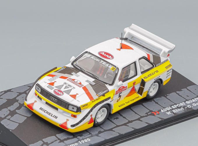 AUDI Quattro Sport S1 #5 W.Rohrl - C.Geistdorfer, white / yellow