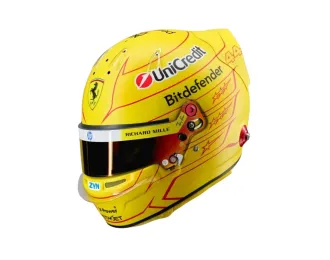 MINI HELMET Lewis Hamilton - Scuderia Ferrari HP 2026 Season, yellow