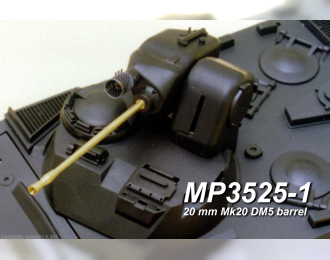 20 мм ствол Mk20 DM5 без пламегасителя. "Marder" 1A2 Tamiya №35162